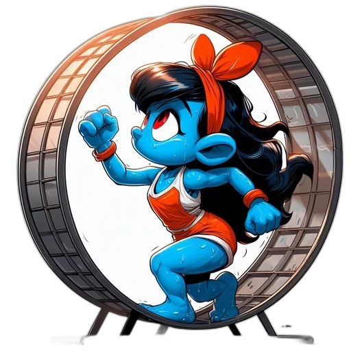 concept art, cartoon, comic book art, animated, female, character, blue, skin transparent PNG cut-out