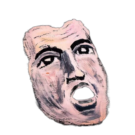 face, mask, creature, robot, watercolor, photorealistic, cartoon, concept art transparent PNG cut-out