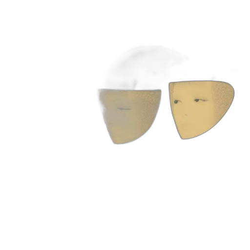 mask, jewelry, hat, food, 3d render, concept art, photorealistic, fog transparent PNG cut-out