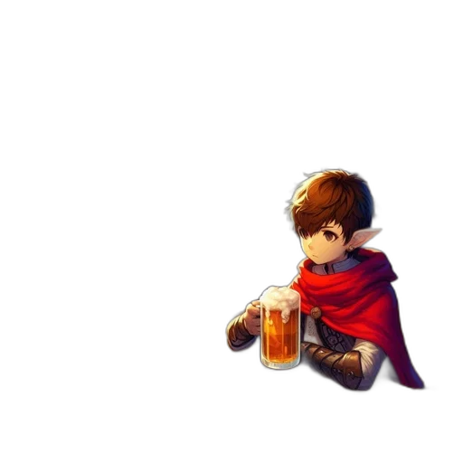 bottle, weapon, dragon, food, pixel art, fantasy art, concept art, watercolor transparent PNG cut-out