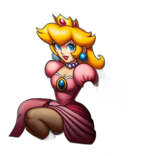 crown, dress, staff, jewelry, pixel art, concept art, fantasy art, 3d render transparent PNG cut-out