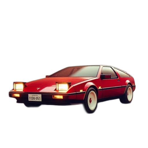 car, animal, 3d render, photorealistic, concept art, pixel art, red, vintage transparent PNG cut-out