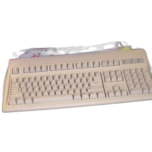 weapon, 3d render, white, keyboard, gray, space, bar, sits transparent PNG cut-out