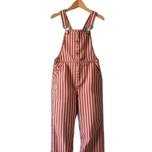 dress, jacket, red, earth tones, striped, dungter, overall, set transparent PNG cut-out