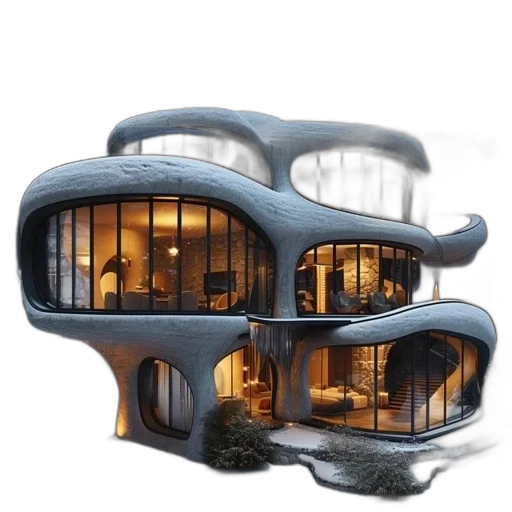 building, furniture, 3d render, concept art, photorealistic, fantasy art, multi-storied, house transparent PNG cut-out
