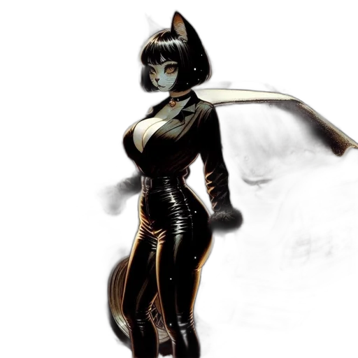 mask, staff, dress, concept art, fantasy art, 3d render, comic book art, monochrome transparent PNG cut-out
