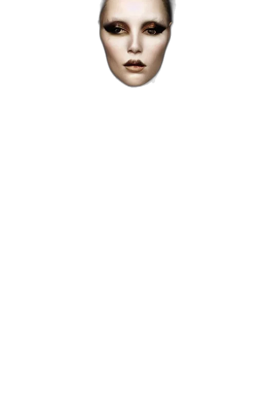 face, mask, hair, staff transparent PNG cut-out