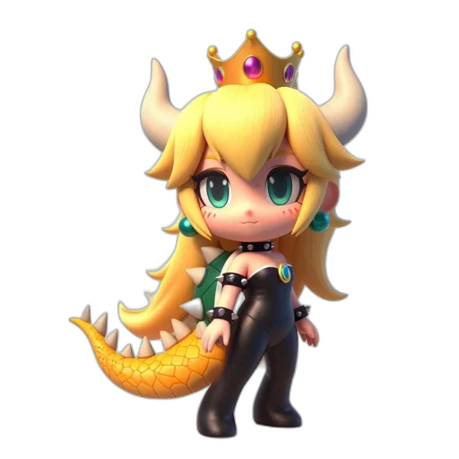 dragon, crown, staff, weapon, 3d render, concept art, pixel art, fantasy art transparent PNG cut-out
