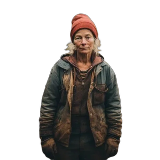 jacket, face, hat, animal, photorealistic, concept art, oil painting, 3d render transparent PNG cut-out