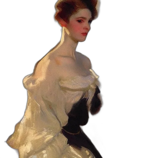 dress, crown, jewelry, hat, oil painting, photorealistic, concept art, fantasy art transparent PNG cut-out