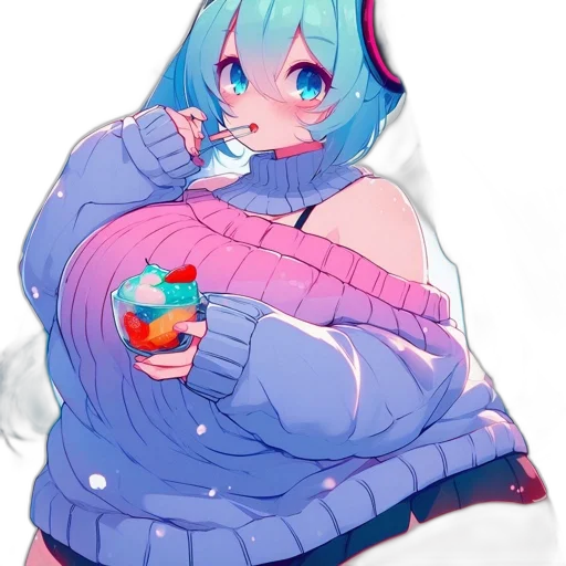 dress, jacket, food, creature, anime, pixel art, vaporwave, concept art transparent PNG cut-out