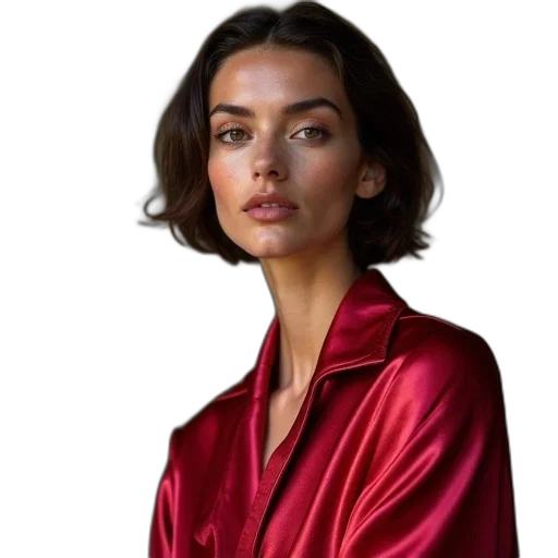 jacket, dress, face, jewelry transparent PNG cut-out