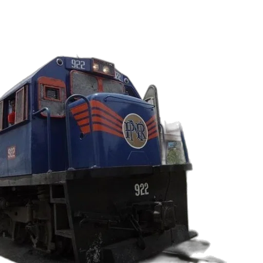 3d render, photorealistic, blue, train transparent PNG cut-out