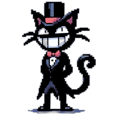 hat, staff, pixel art, cartoon, concept art, comic book art, monochrome, dark transparent PNG cut-out