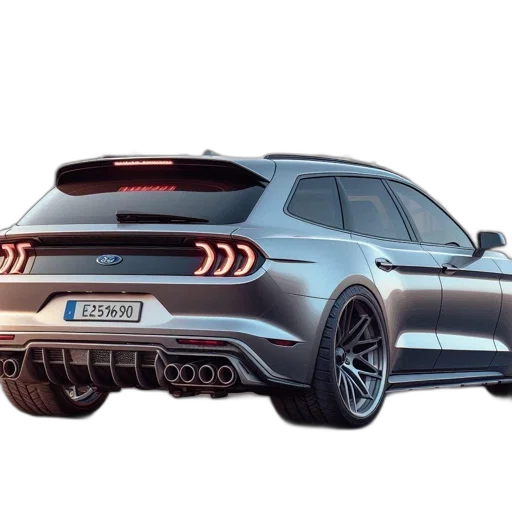 car, photorealistic, concept art, 3d render, sleek, silver, glowing, red transparent PNG cut-out