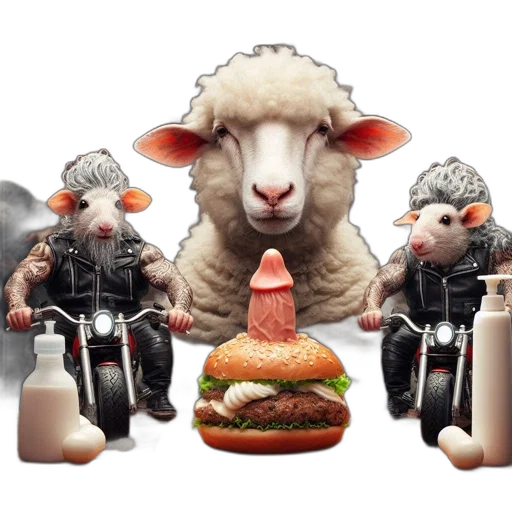 food, concept art, 3d render, photorealistic, anthropomorphized, scene, features, large transparent PNG cut-out