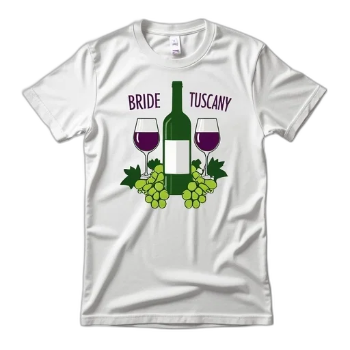 green, white, t-shirt, graphic, design, featuring, bottle, wine transparent PNG cut-out