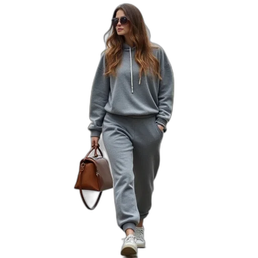 jacket, pastel, person, takes, walk, los, wearing, grey transparent PNG cut-out