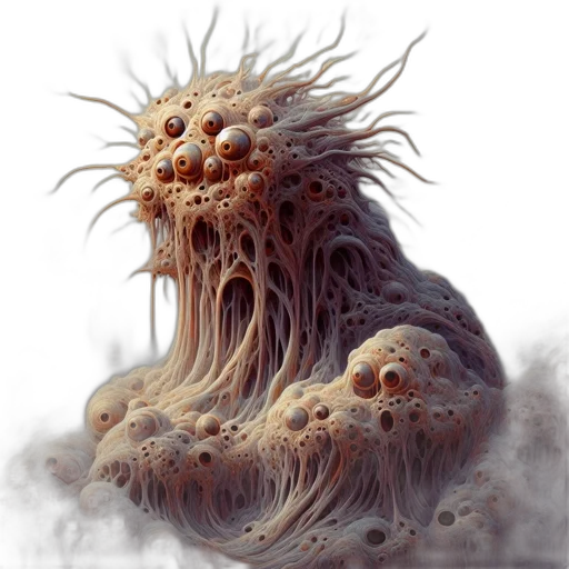 creature, hair, face, animal, concept art, fantasy art, photorealistic, 3d render transparent PNG cut-out