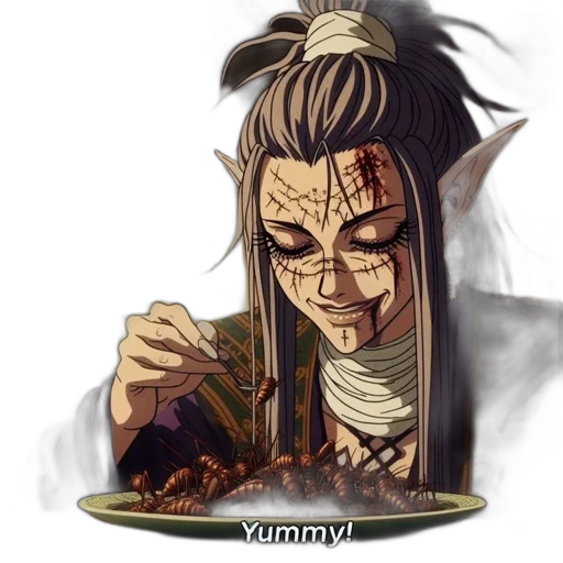 food, face, mask, anime, concept art, pixel art, comic book art, animated transparent PNG cut-out