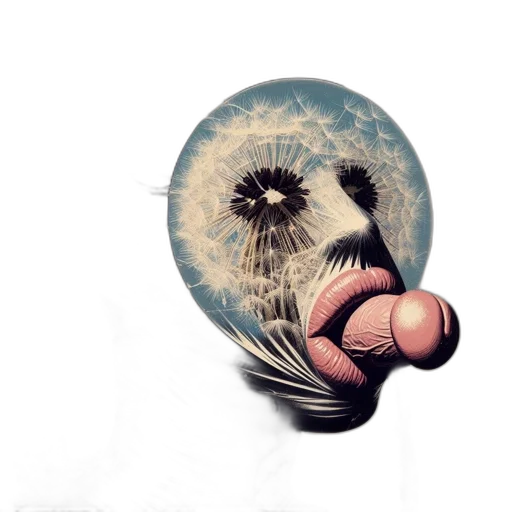 mask, flower, creature, face, photorealistic, concept art, fantasy art, 3d render transparent PNG cut-out