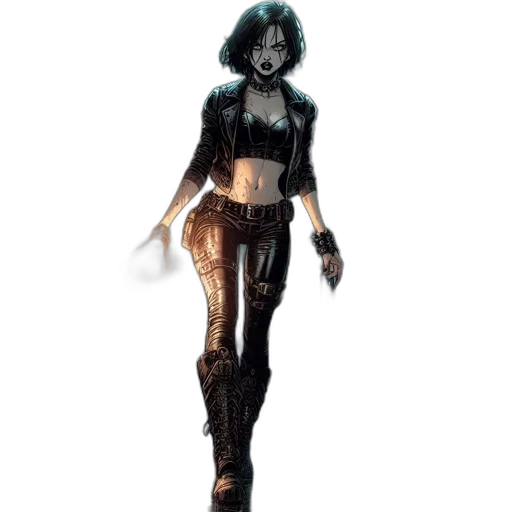 staff, concept art, comic book art, fantasy art, cyberpunk, dark, monochrome, earth tones transparent PNG cut-out