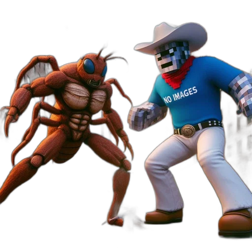 creature, concept art, 3d render, anthropomorphic, insect, images, shirt, clashes transparent PNG cut-out