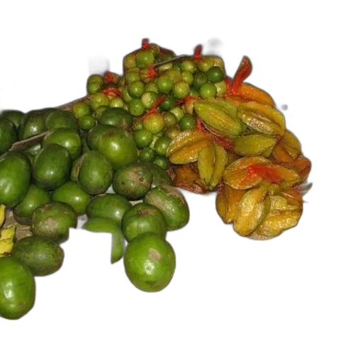 food, crown, table, various, fruits, including, starfruit, mangoes transparent PNG cut-out