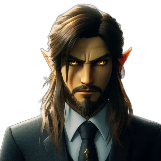 staff, face, fantasy art, concept art, photorealistic, pixel art, elven, male transparent PNG cut-out