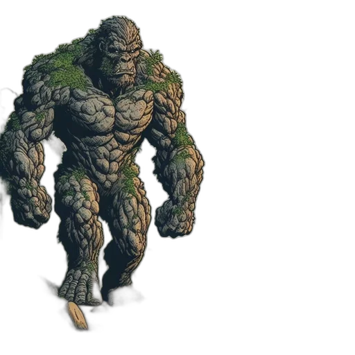 creature, animal, tree, concept art, 3d render, fantasy art, pixel art, green transparent PNG cut-out