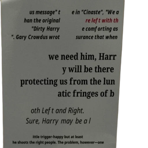 poster, text, discussing, message, dirty, harry, compared, original transparent PNG cut-out