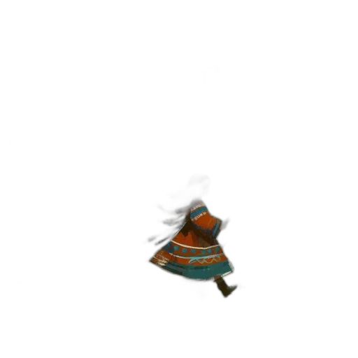 hat, jacket, staff, dress, pixel art, concept art, 3d render, fantasy art transparent PNG cut-out