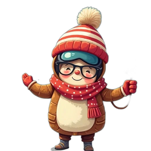 hat, staff, jacket, concept art transparent PNG cut-out