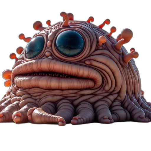 creature, mask, animal, face, 3d render, concept art, photorealistic, underwater transparent PNG cut-out