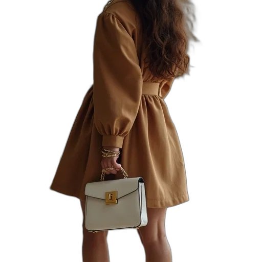 dress, jacket, staff, jewelry transparent PNG cut-out