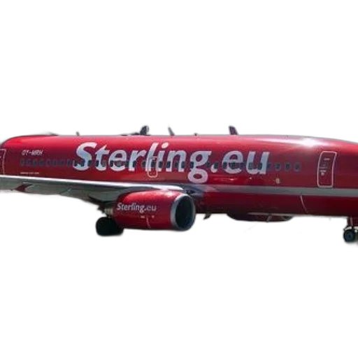 staff, car, 3d render, red, sterling, airplane, parked, tarmac transparent PNG cut-out