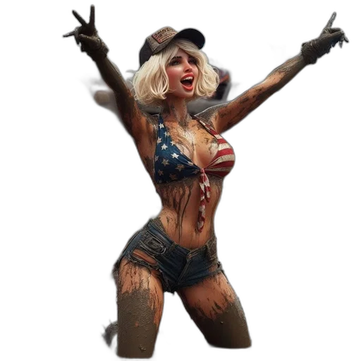 staff, concept art, pixel art, 3d render, fantasy art, woman, muddy, environment transparent PNG cut-out