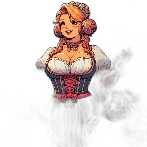 dress, staff, crown, pixel art, fantasy art, concept art, comic book art, fire transparent PNG cut-out