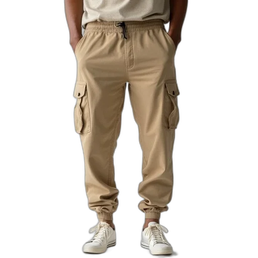jacket, staff, earth tones, monochrome, golden, cargo, jogger, beige transparent PNG cut-out