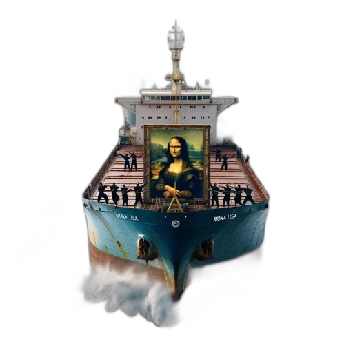 concept art, fantasy art, pixel art, 3d render, underwater, ship, named, vima transparent PNG cut-out