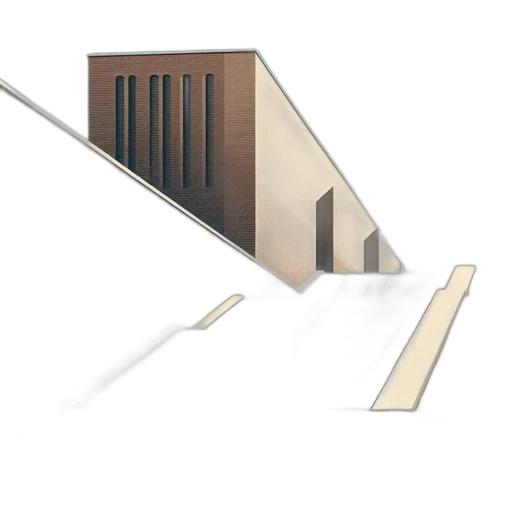 building, staff, umbrella, furniture, 3d render, concept art, photorealistic, earthly-toned transparent PNG cut-out
