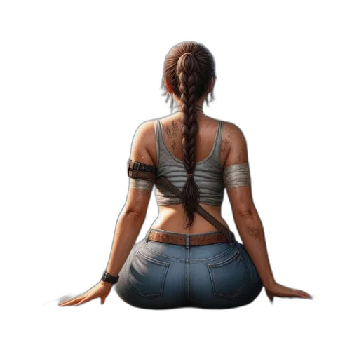jewelry, dress, concept art, photorealistic, 3d render, fantasy art, woman, sits transparent PNG cut-out