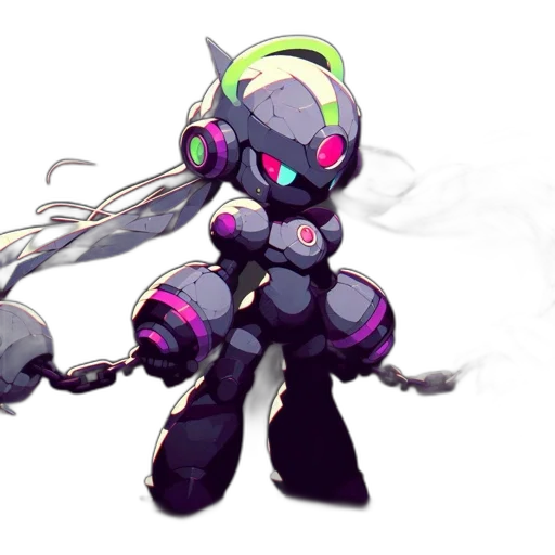 robot, weapon, staff, sword, concept art, cyberpunk, pixel art, fantasy art transparent PNG cut-out
