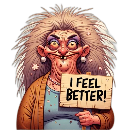 comic book art, concept art, cartoon, animated, character, distinctive, features, wild transparent PNG cut-out