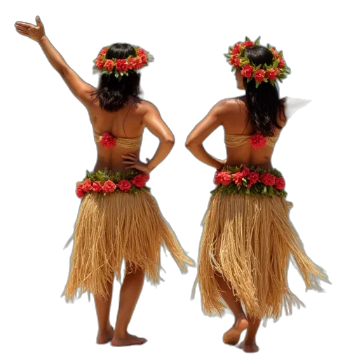 hula, dancers, sandals, bora transparent PNG cut-out