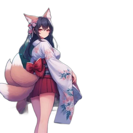 dress, staff, creature, animal, concept art, anime, pixel art, fantasy art transparent PNG cut-out