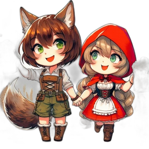 pixel art, concept art, fantasy art, anime, red, earth tones, monochrome, two transparent PNG cut-out