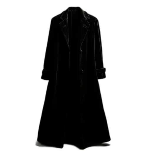 jacket, dress, staff, dark transparent PNG cut-out