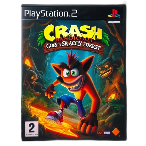 concept art, 3d render, cover, crash, bandicoot, goes, skull, island transparent PNG cut-out