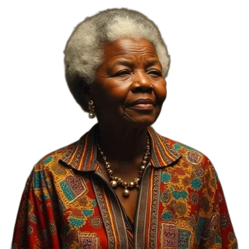 face, dress, staff, jewelry, resurrection, winnie, mandela transparent PNG cut-out